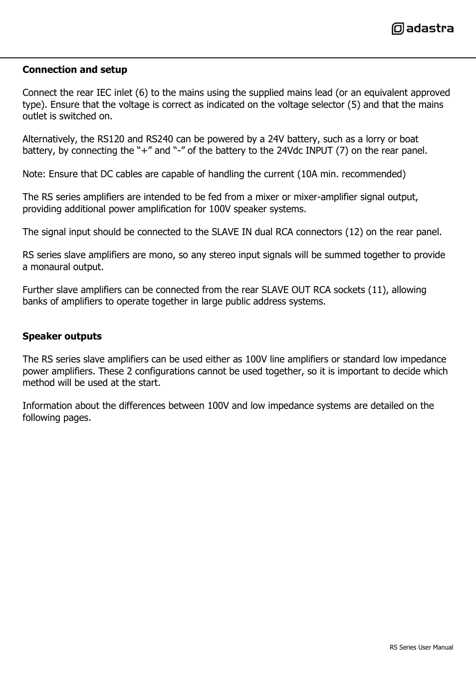 AVSL 953.122 RS SERIES User Manual | Page 4 / 8