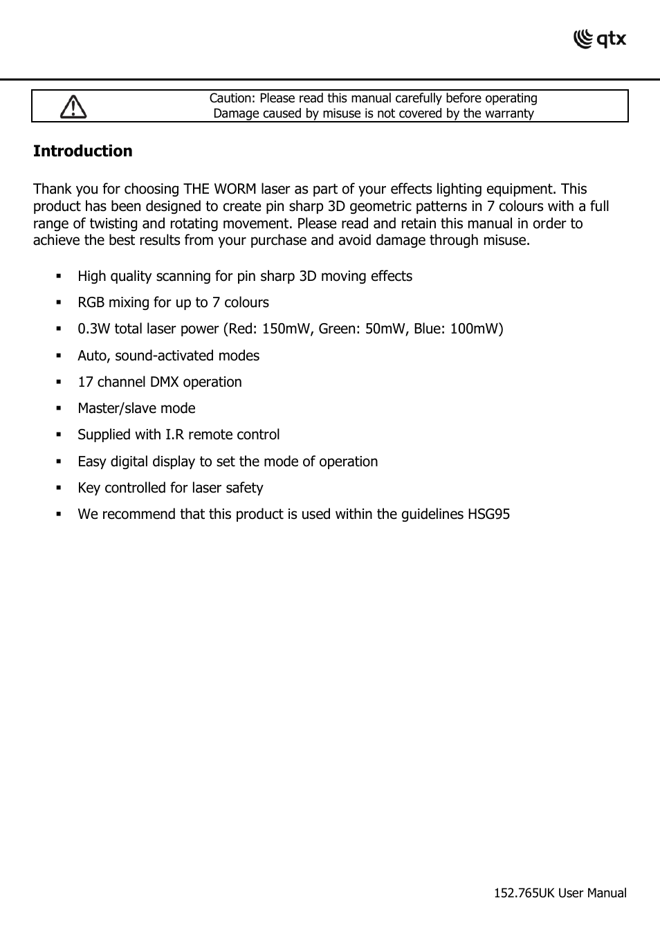 AVSL 152.763 THE WORM User Manual | Page 2 / 16
