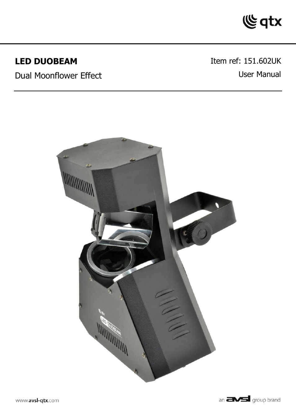 AVSL 151.602 LED DUOBEAM User Manual | 4 pages