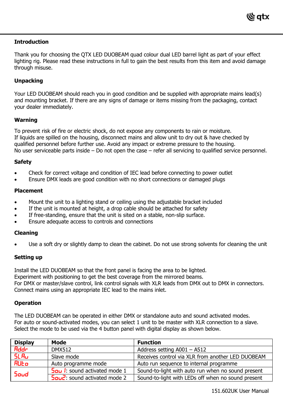 AVSL 151.602 LED DUOBEAM User Manual | Page 2 / 4