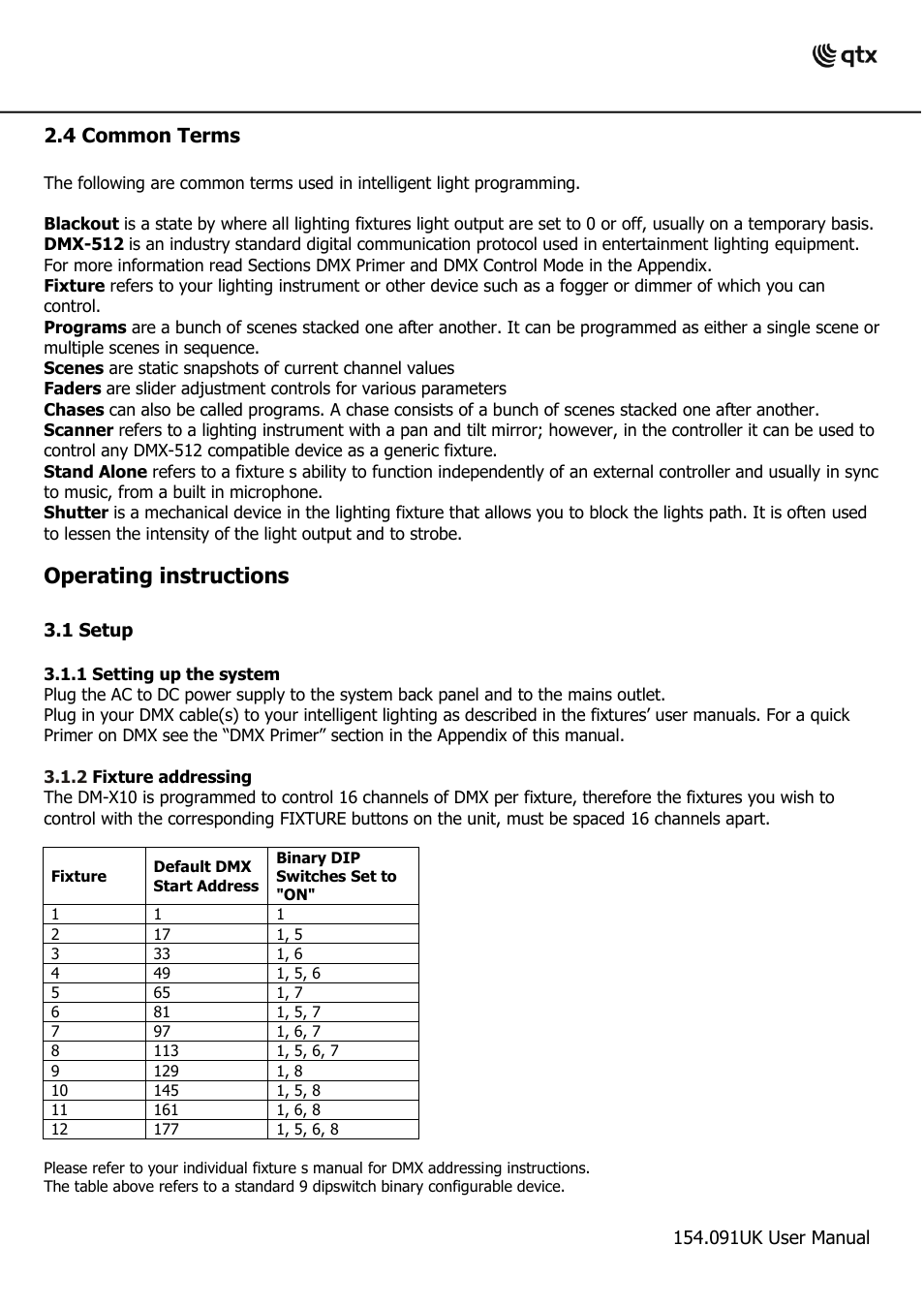 Operating instructions, 4 common terms | AVSL 154.091 DM-X10 User Manual | Page 5 / 14