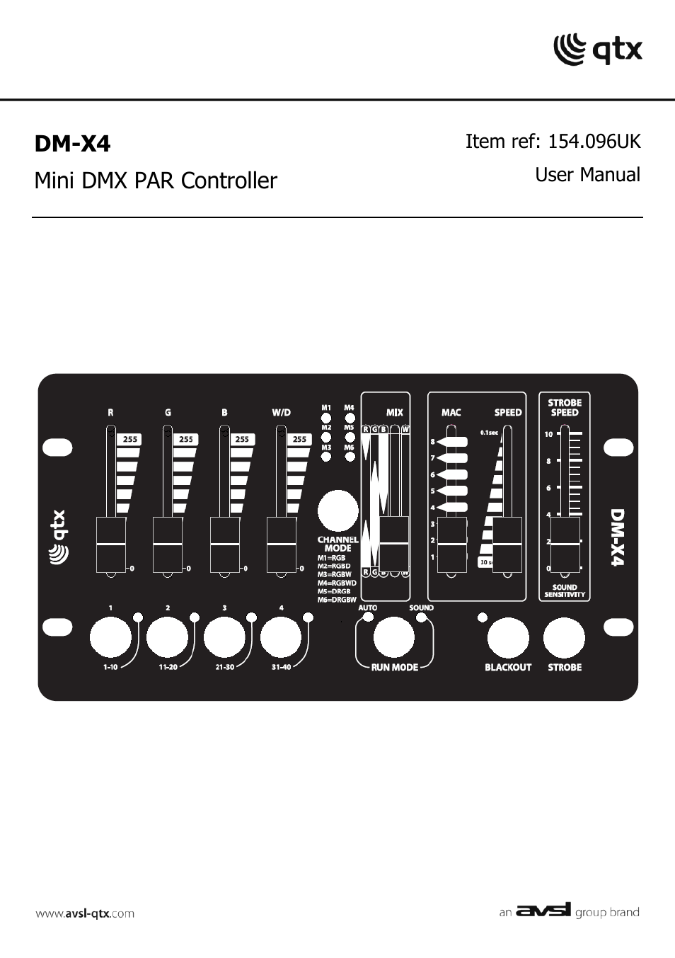 AVSL 154.096 DM-X4 User Manual | 4 pages