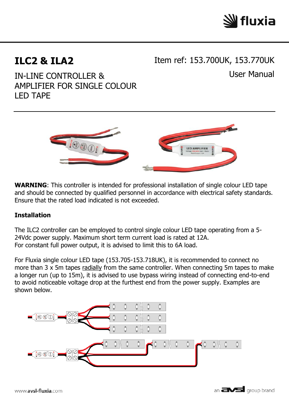 AVSL 153.770 ILA2 User Manual | 8 pages