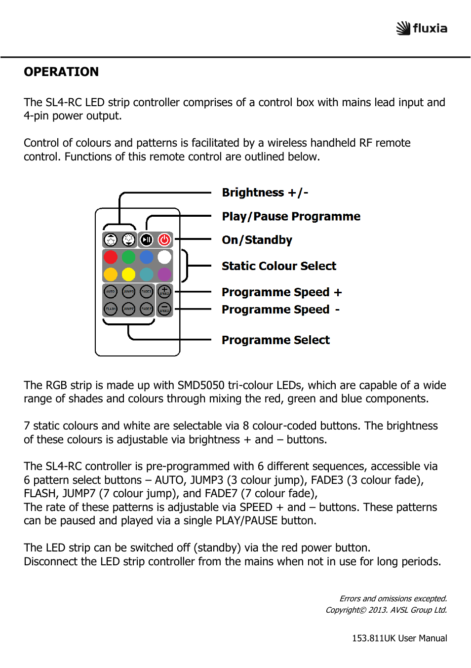 Operation | AVSL 153.811 SL4-RC User Manual | Page 4 / 4