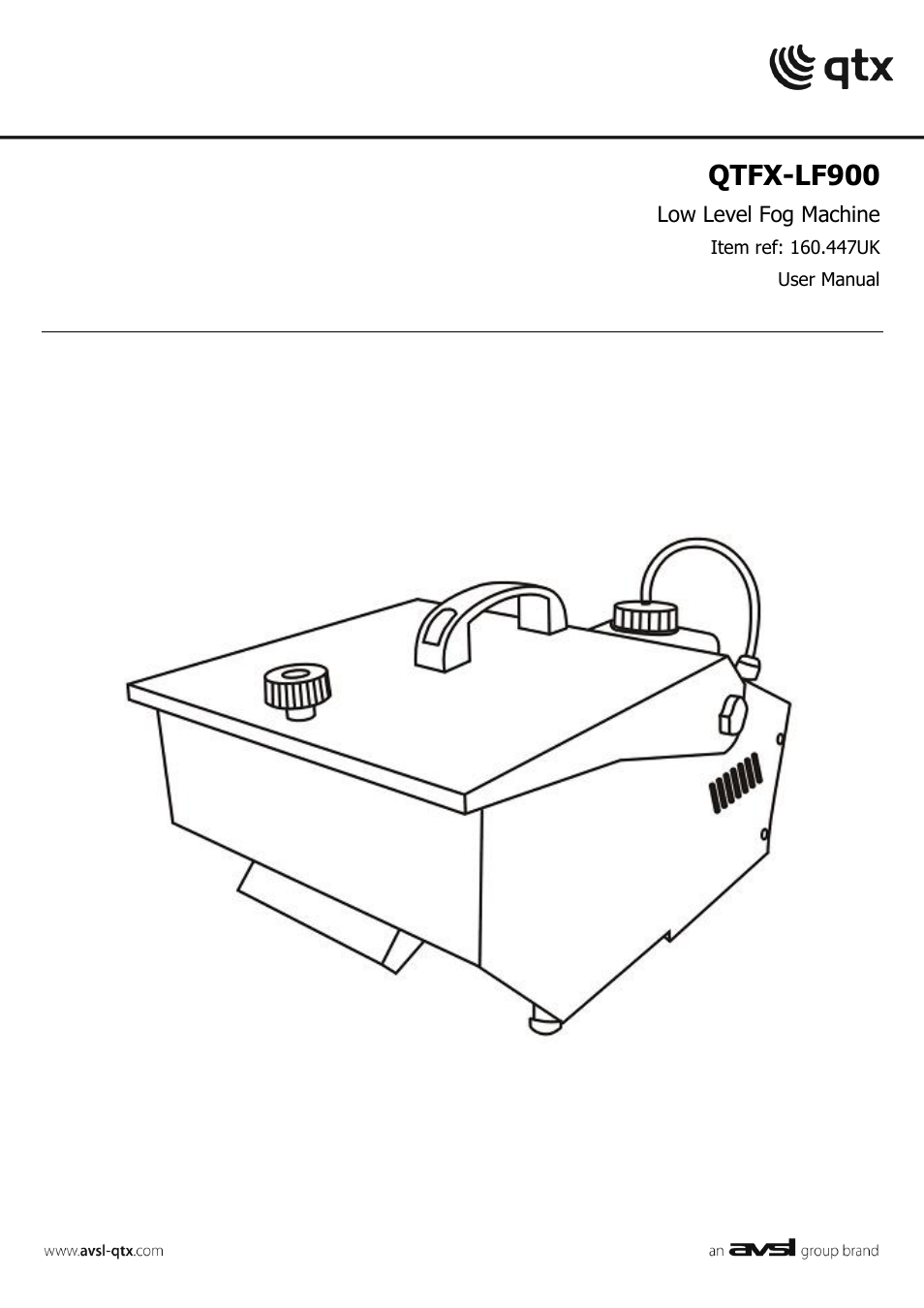 AVSL 160.447 QTFX-LF900 User Manual | 5 pages