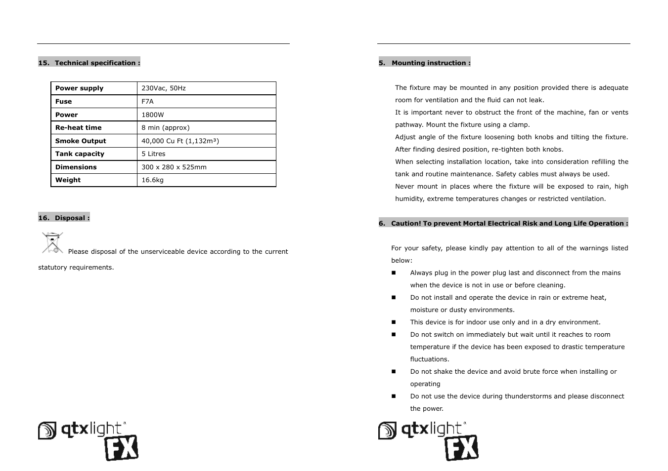 AVSL 160.457 QTFX2000 User Manual | Page 5 / 8