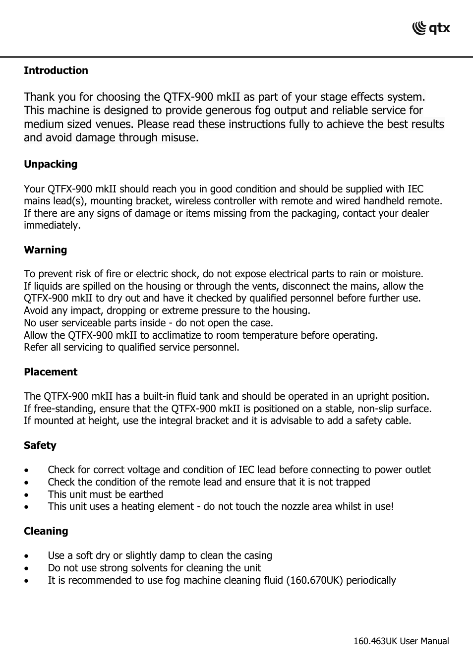 AVSL 160.463 QTFX-900 mkII User Manual | Page 2 / 6