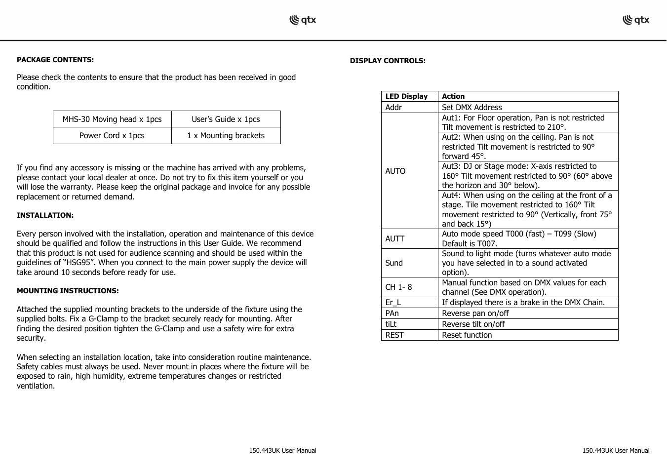 AVSL 150.443 MHS-30 User Manual | Page 4 / 6