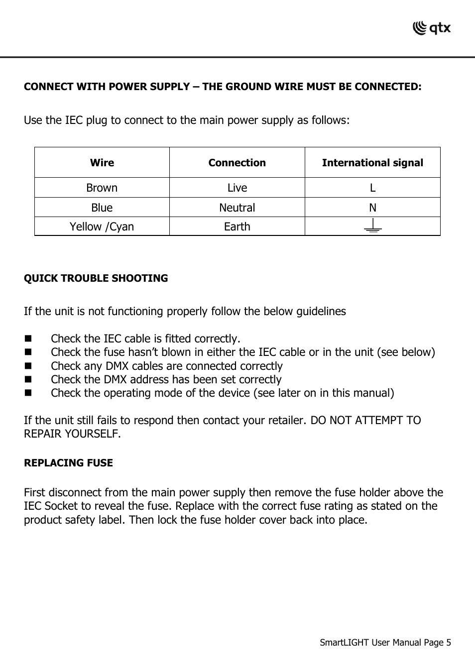 AVSL 154.009 SL-FC3, SL-36, SL-64, SL-SW, SL-Q8, SL-Q12 User Manual | Page 5 / 20