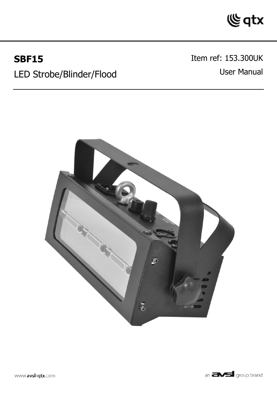 AVSL 153.300 SBF15 User Manual | 4 pages