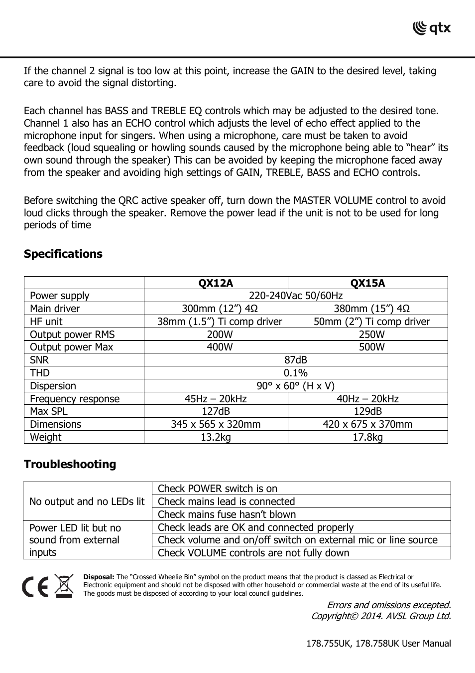 AVSL 178.758 QX15A User Manual | Page 4 / 4