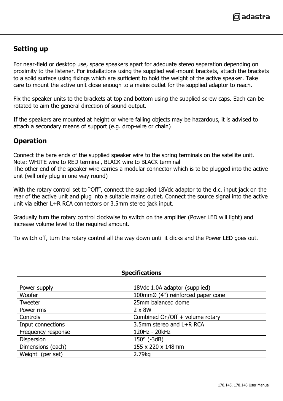 AVSL 170.145 BC4A User Manual | Page 3 / 4