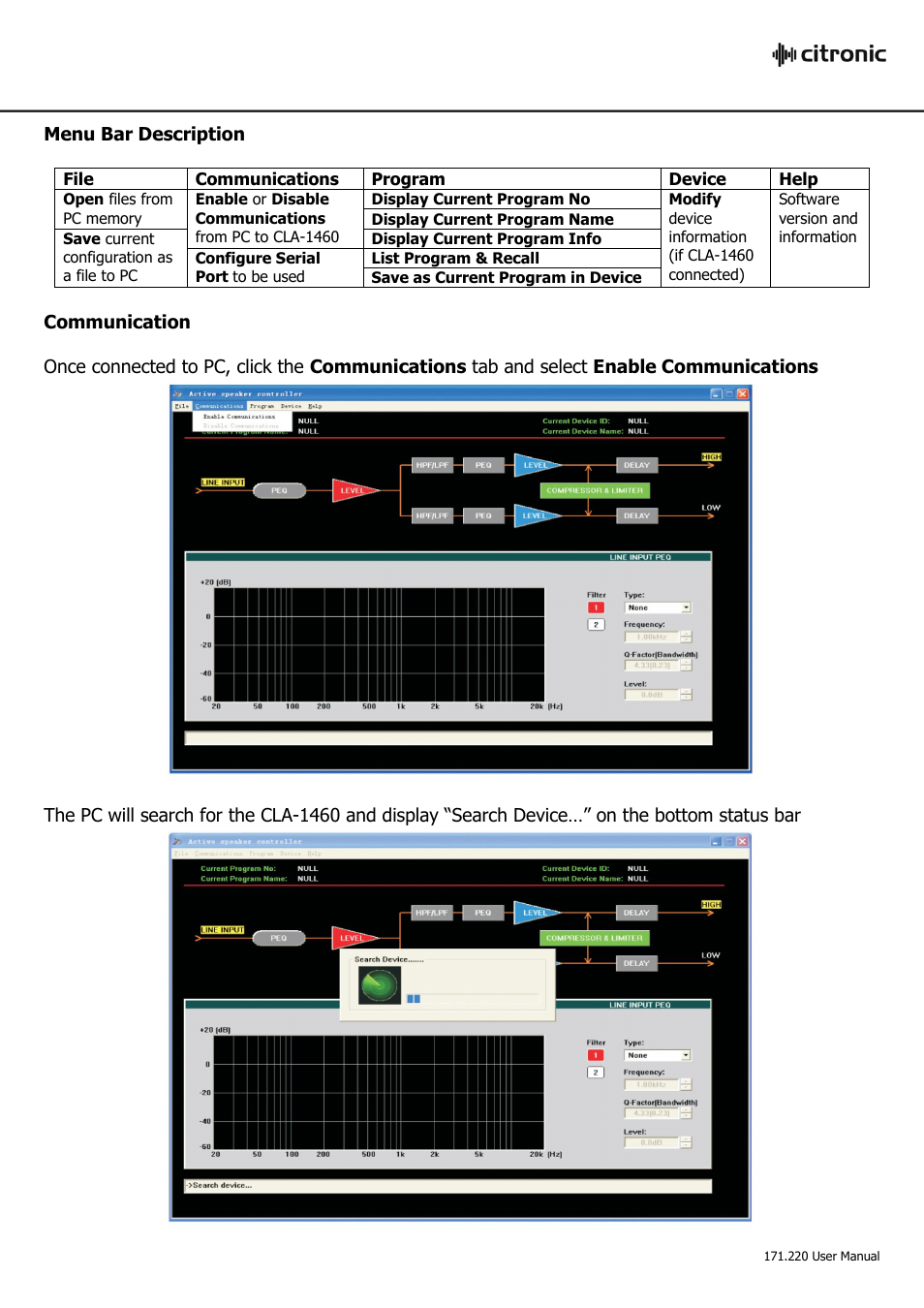 AVSL Citronic CLA-1460 User Manual | Page 10 / 18