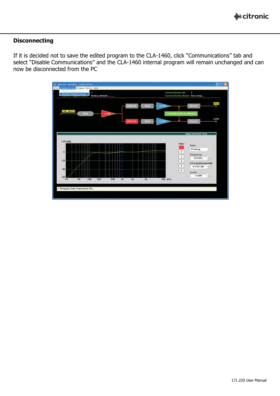 AVSL Citronic CLA-1460 User Manual | Page 15 / 18