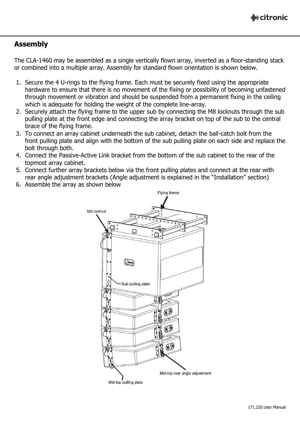 AVSL Citronic CLA-1460 User Manual | Page 4 / 18