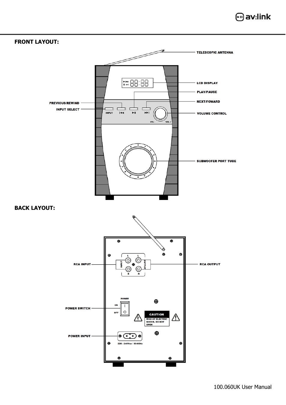 AVSL 100.060 DT2.18BT User Manual | Page 2 / 5