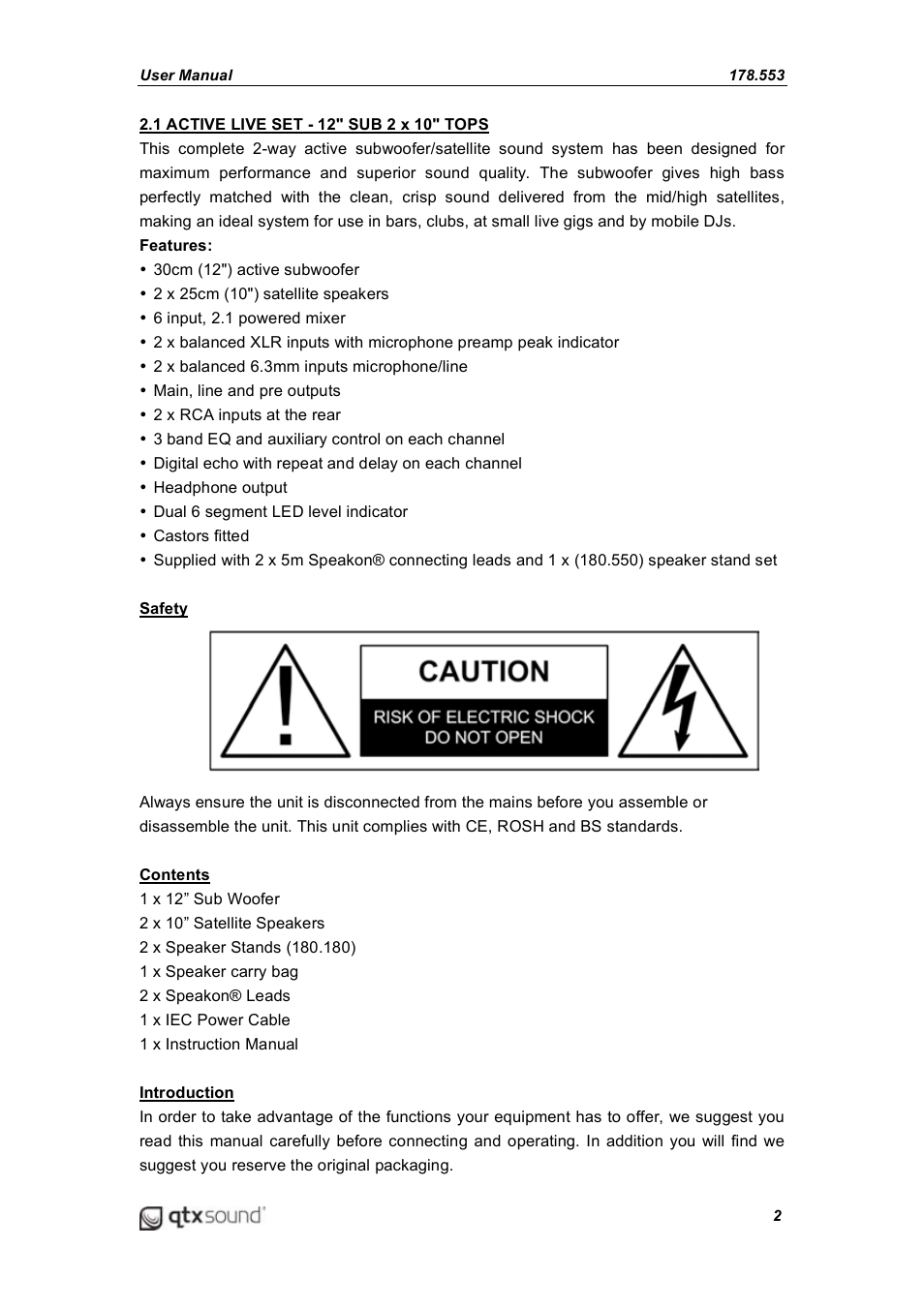 AVSL 178.554 QL SERIES User Manual | Page 2 / 6