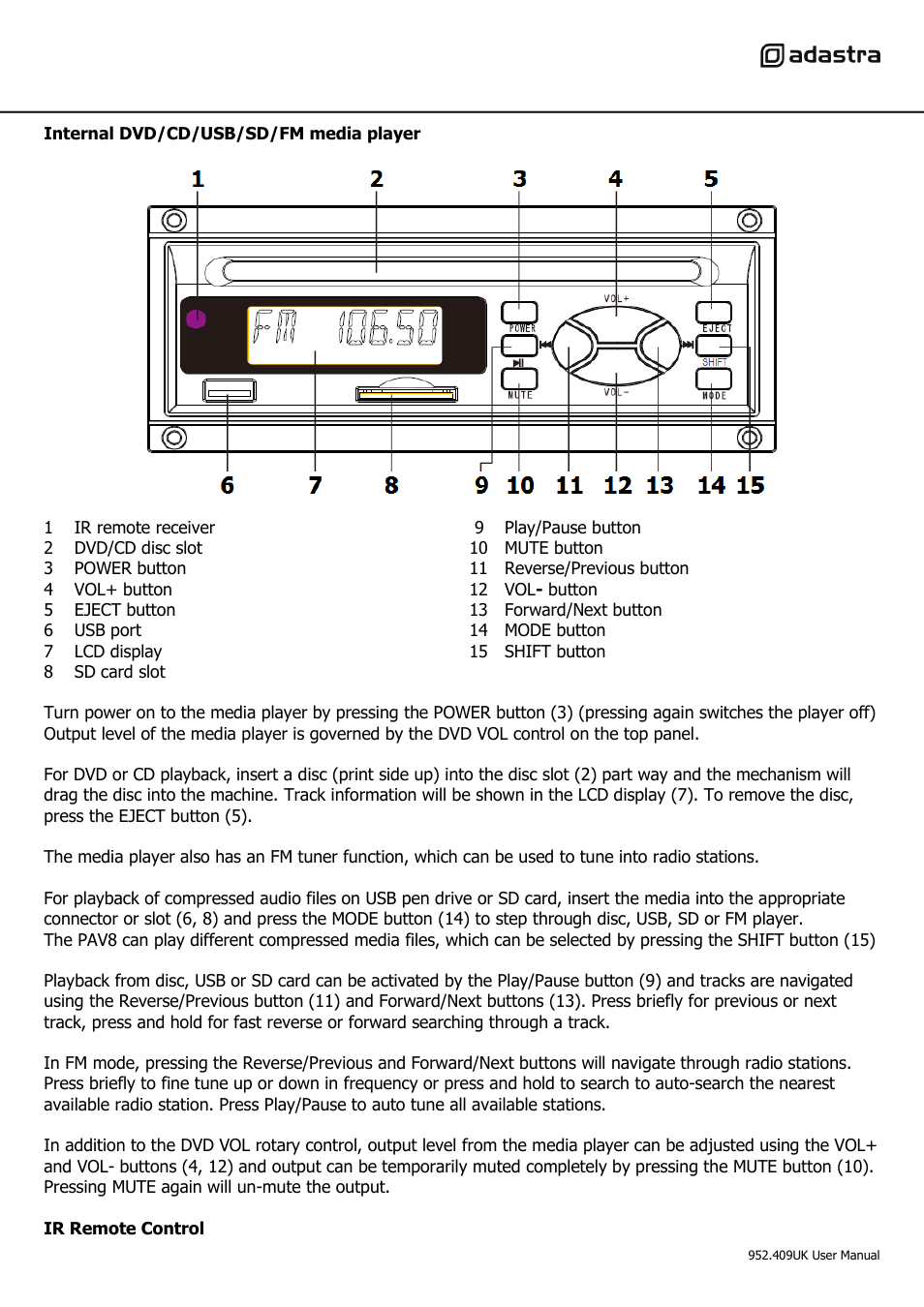 AVSL 952.409 PAV8 User Manual | Page 5 / 8