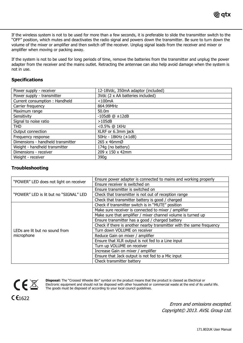 AVSL 171.802 UH5 User Manual | Page 4 / 4