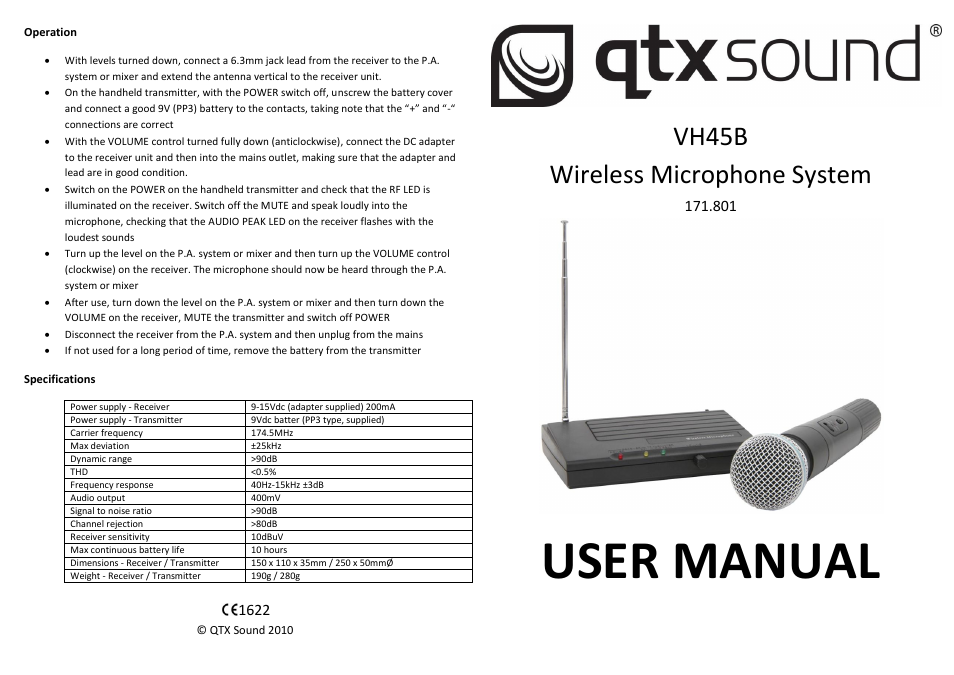 AVSL 171.801 VH45B User Manual | 2 pages