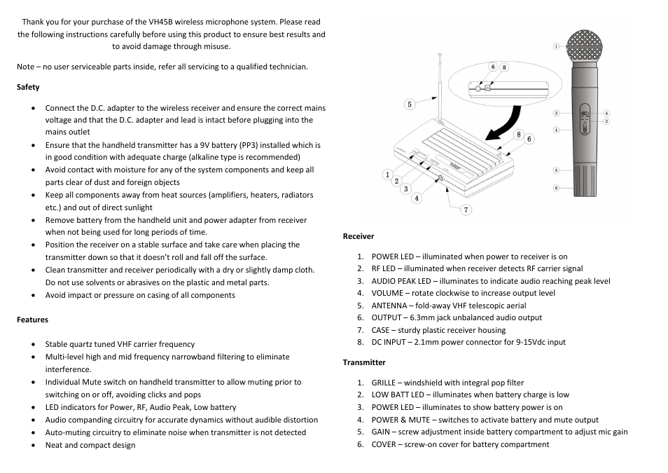AVSL 171.801 VH45B User Manual | Page 2 / 2
