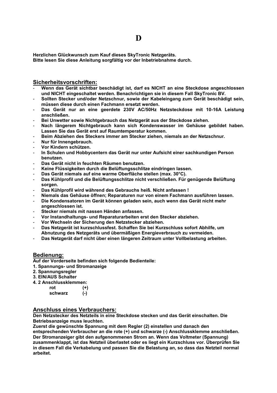 AVSL 650.673 NETVOEDING POWER SUPPLY User Manual | Page 8 / 11
