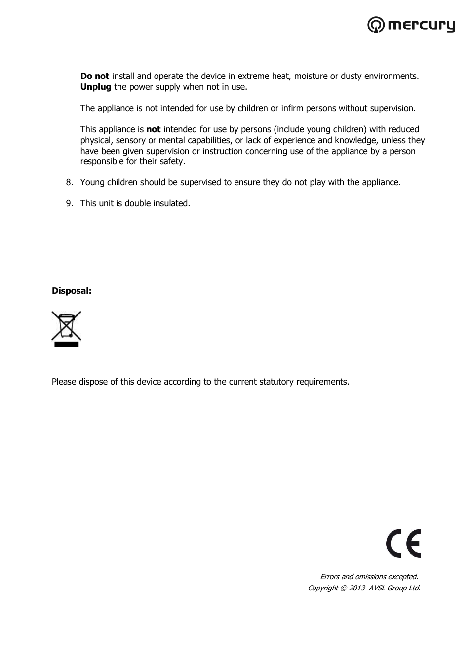 AVSL 650.655 CB-R Range User Manual | Page 2 / 2