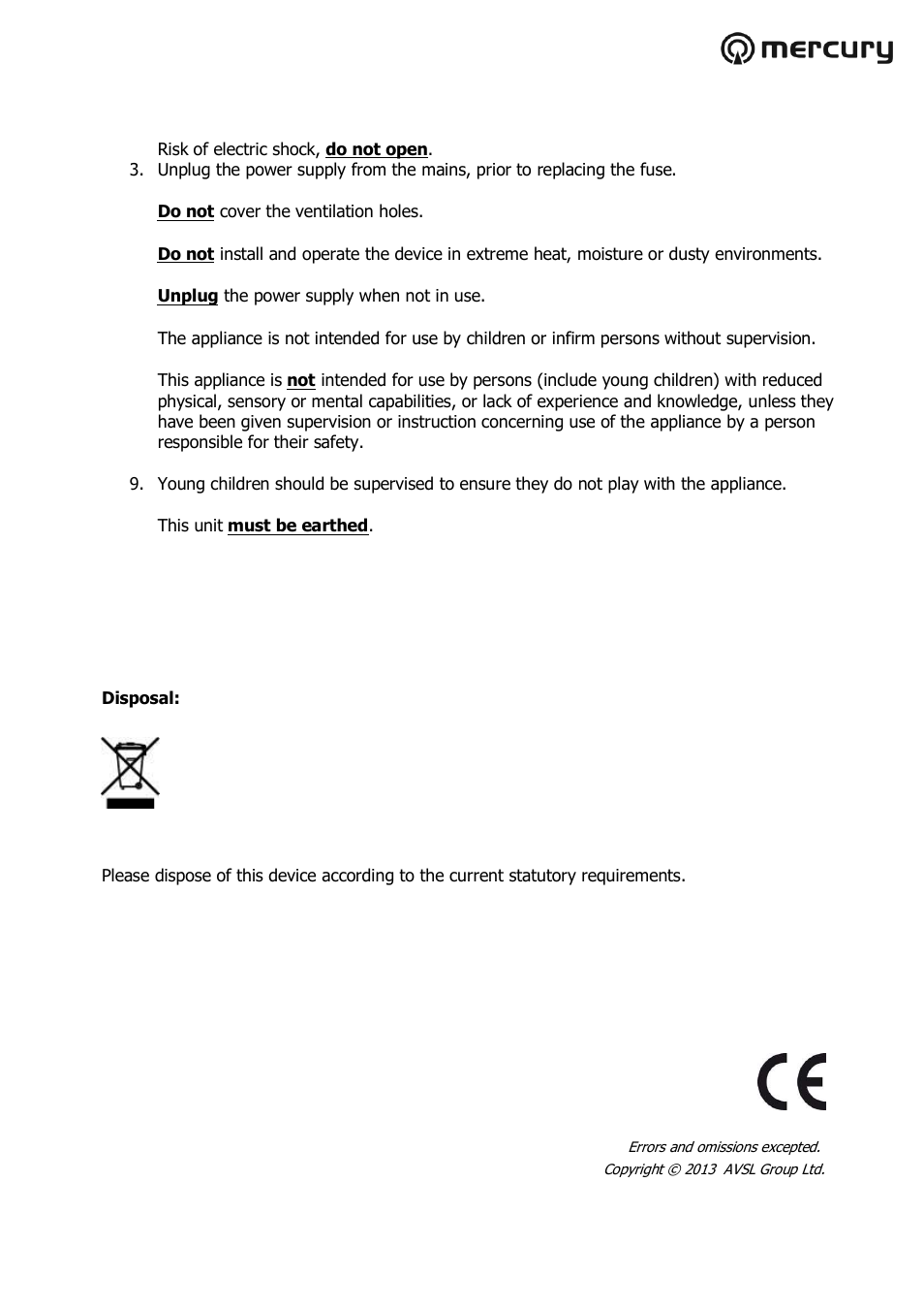 AVSL 650.659 CB-R Range User Manual | Page 2 / 2