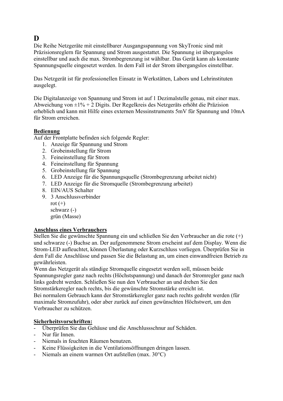 AVSL 650.682 NETVOEDING POWER SUPPLY User Manual | Page 8 / 11