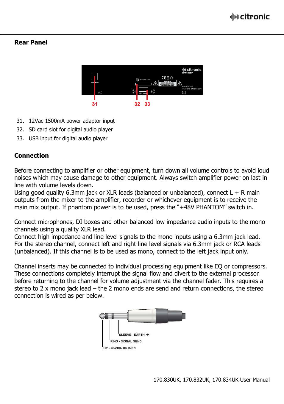 AVSL Citronic CM-DSP User Manual | Page 4 / 8