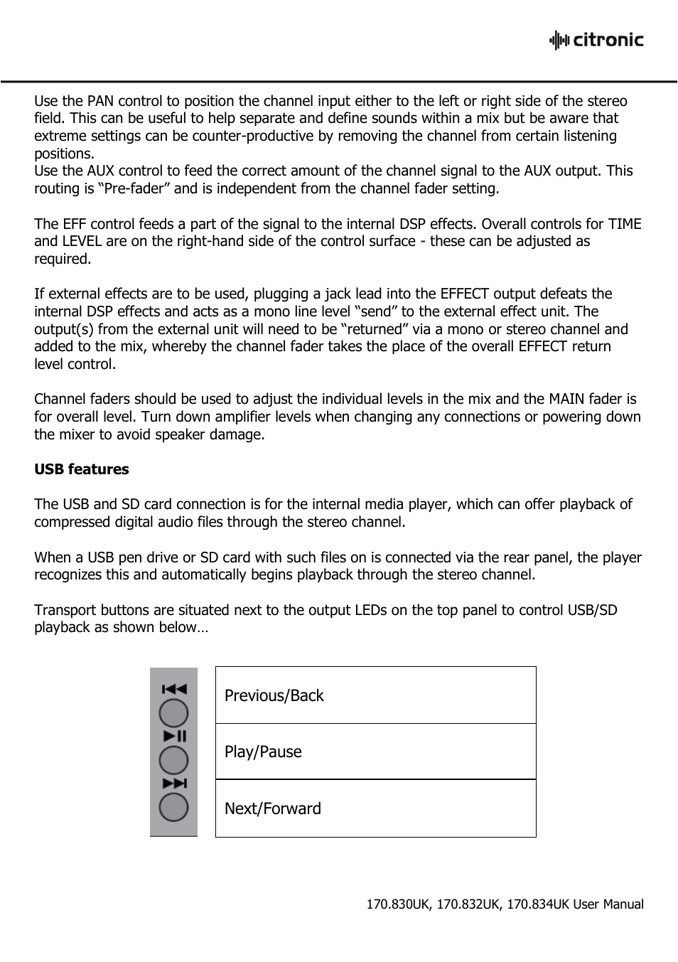 AVSL Citronic CM-DSP User Manual | Page 6 / 8