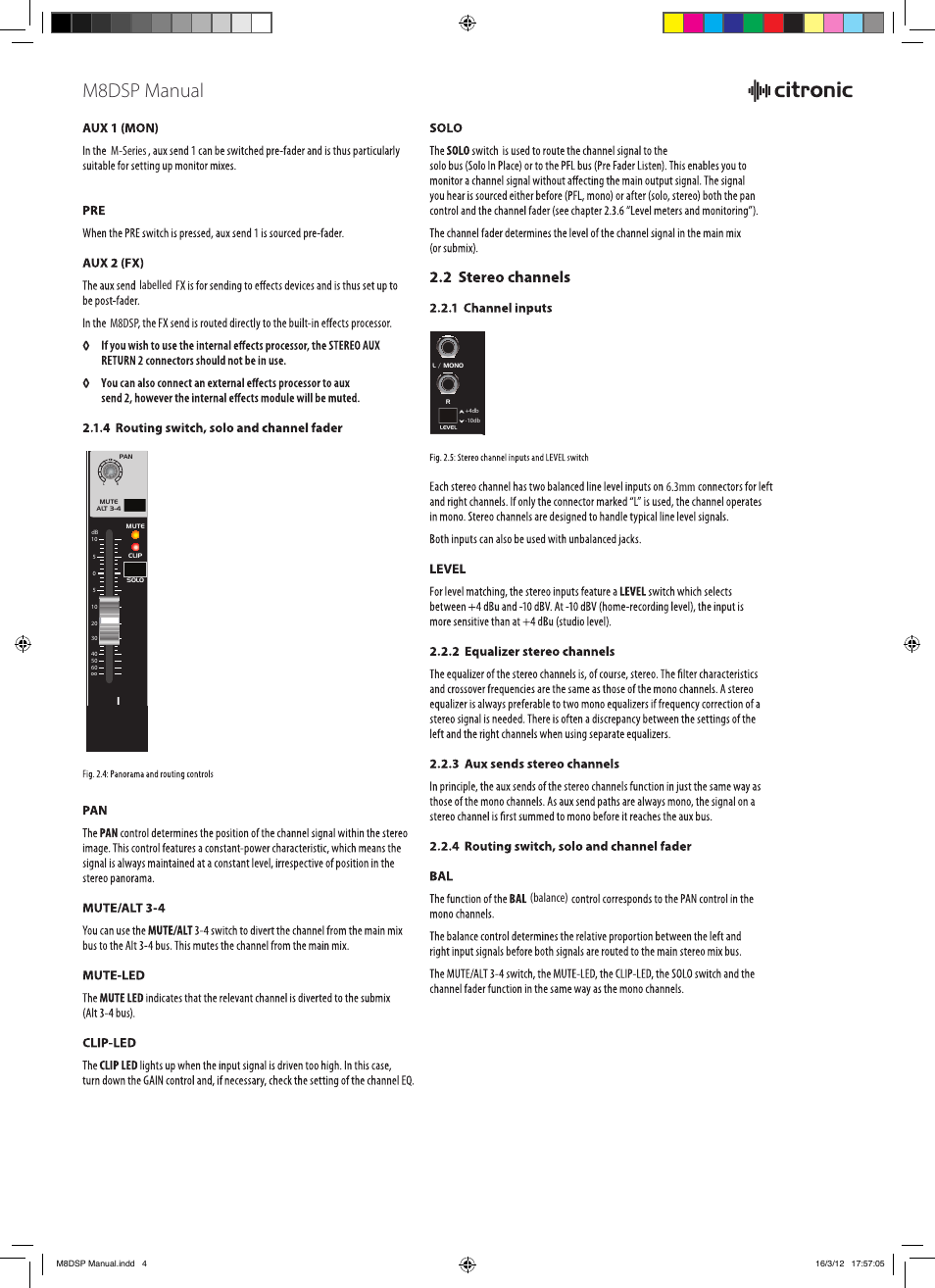 M8dsp manual, M-series m8dsp y 6.3mm labelled (balance) | AVSL 170.820 M8DSP User Manual | Page 4 / 10