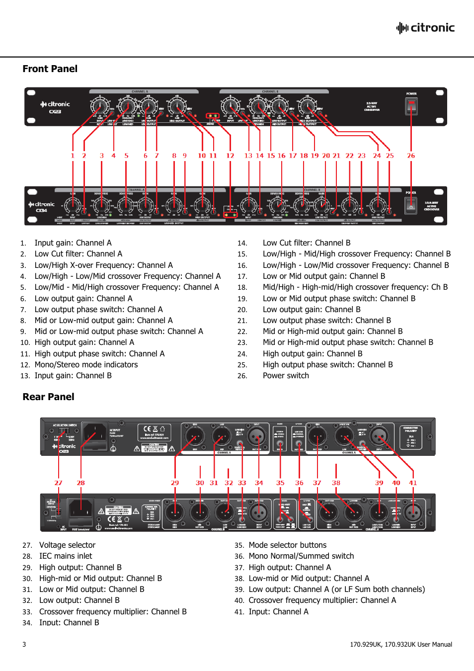 AVSL Citronic CX34 User Manual | Page 3 / 6