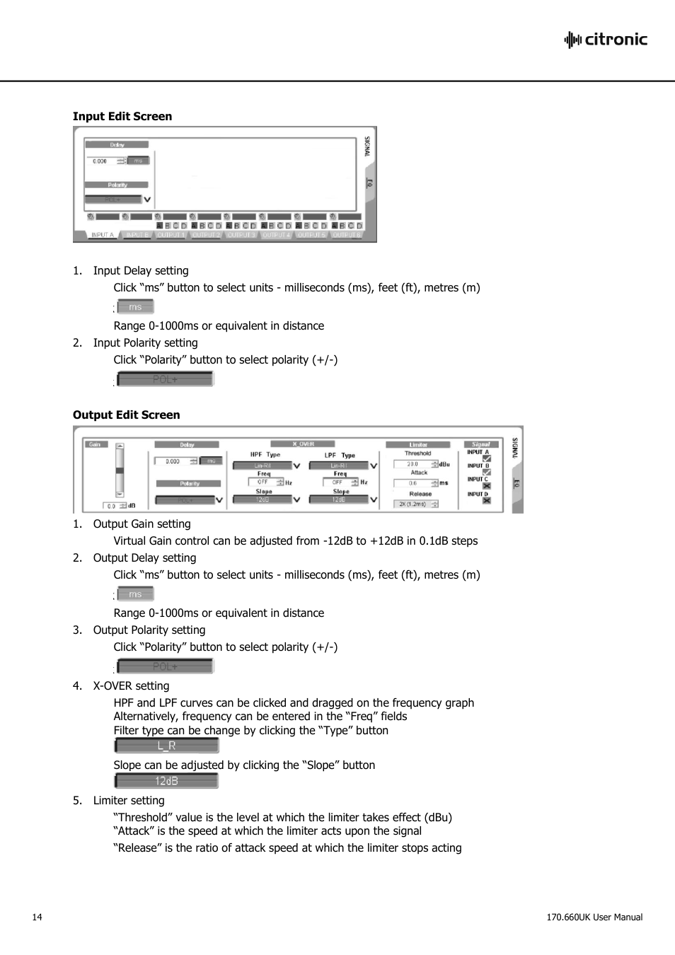 AVSL Citronic DSM2-6 User Manual | Page 14 / 16