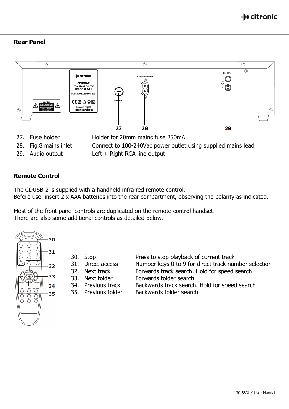 AVSL 170.663 CDUSB-2 User Manual | Page 4 / 6