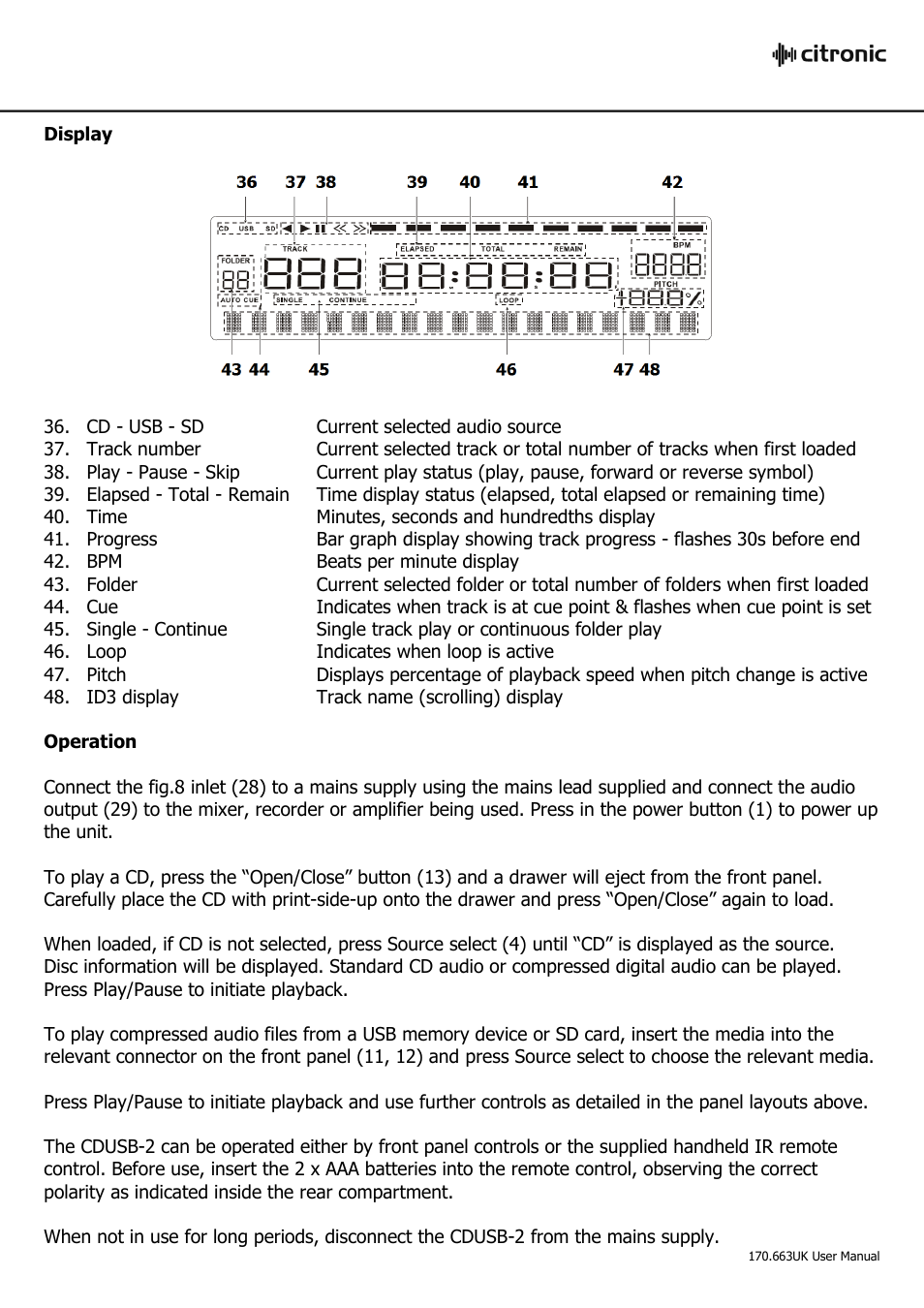 AVSL 170.663 CDUSB-2 User Manual | Page 5 / 6