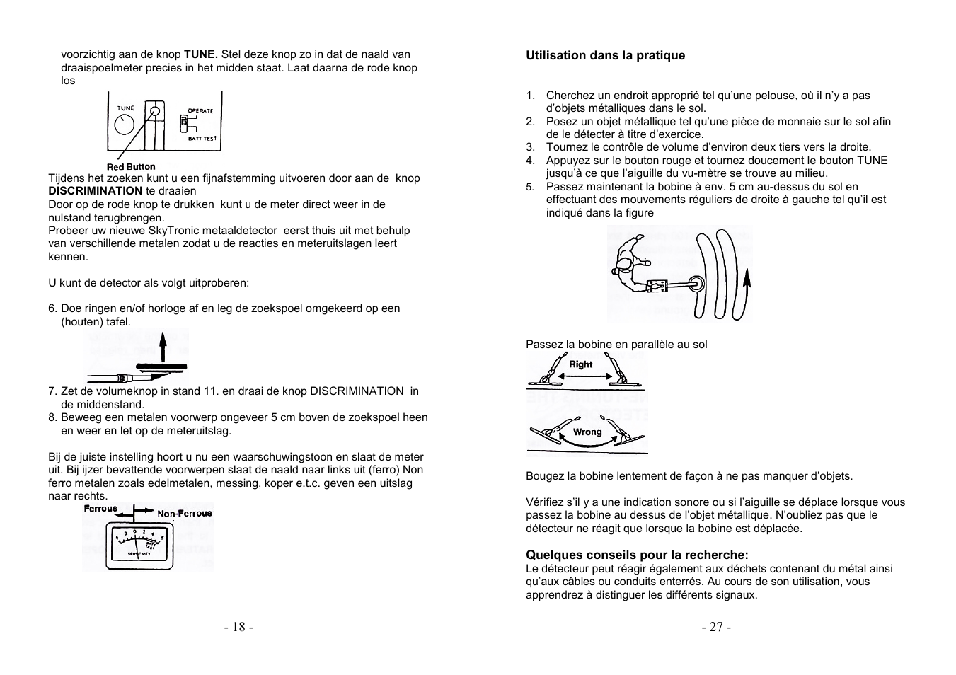 AVSL 499.920 STANDARD METAL DETECTOR User Manual | Page 18 / 22