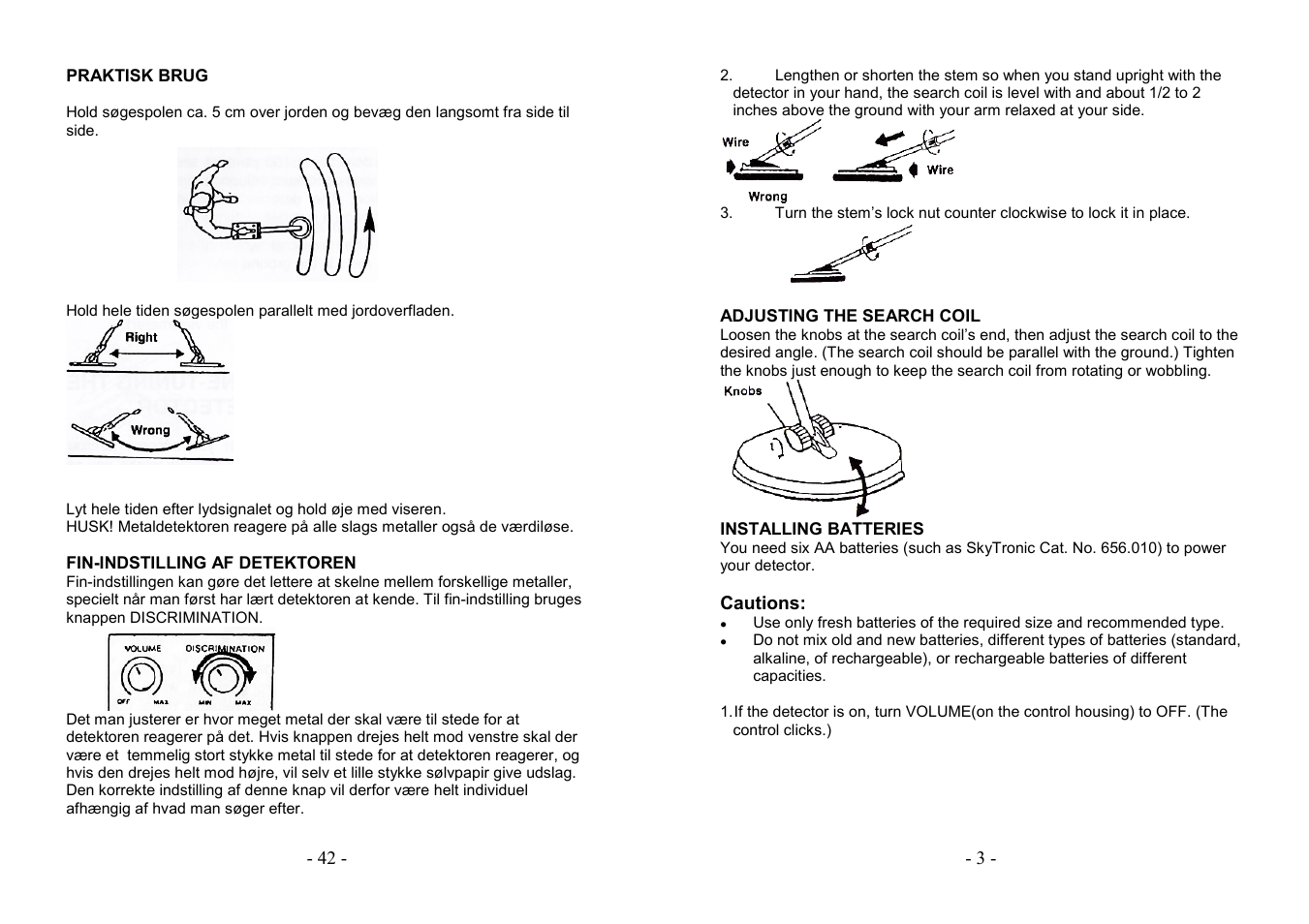 AVSL 499.920 STANDARD METAL DETECTOR User Manual | Page 3 / 22