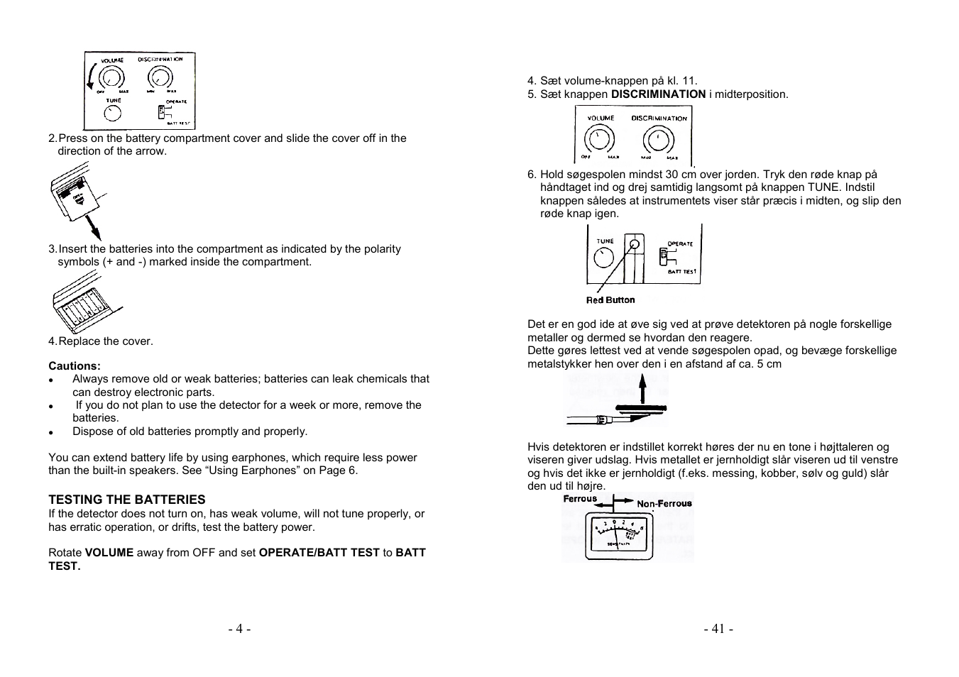 AVSL 499.920 STANDARD METAL DETECTOR User Manual | Page 4 / 22