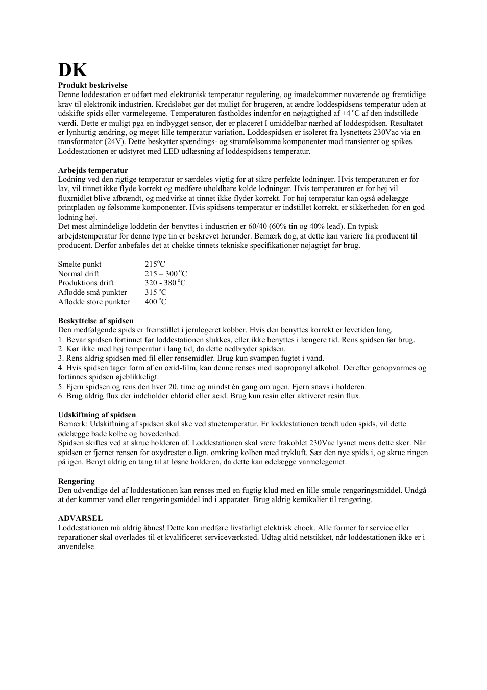 AVSL 703.100 CERAMIC SOLDERING STATION User Manual | Page 7 / 7