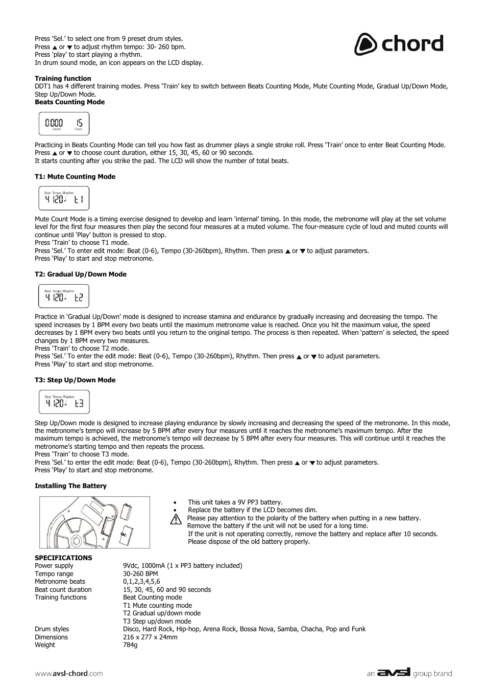 AVSL 176.211 DDT1 User Manual | Page 2 / 2