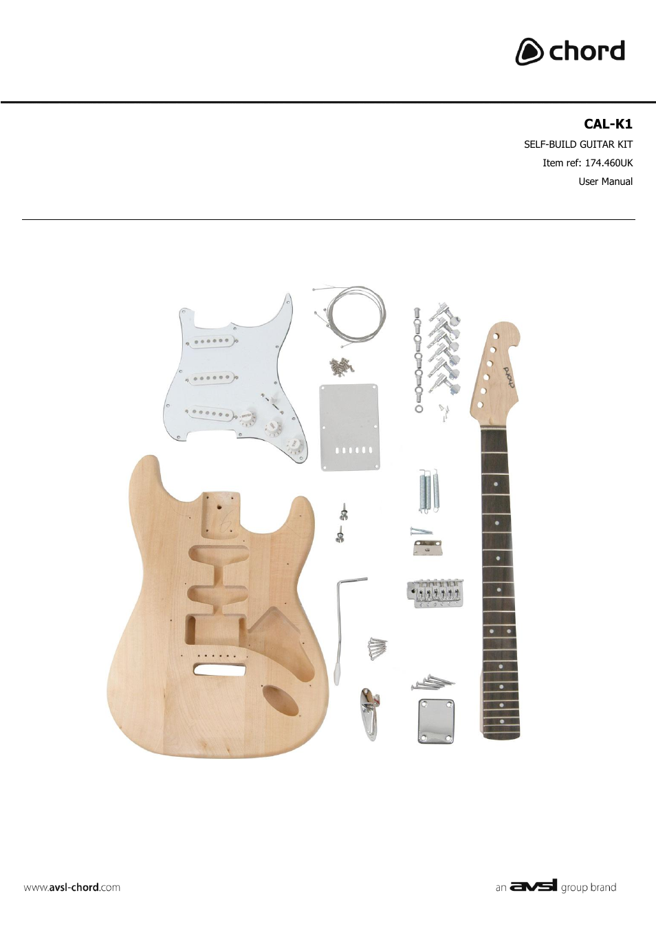 AVSL 174.460 CAL-K1 User Manual | 8 pages