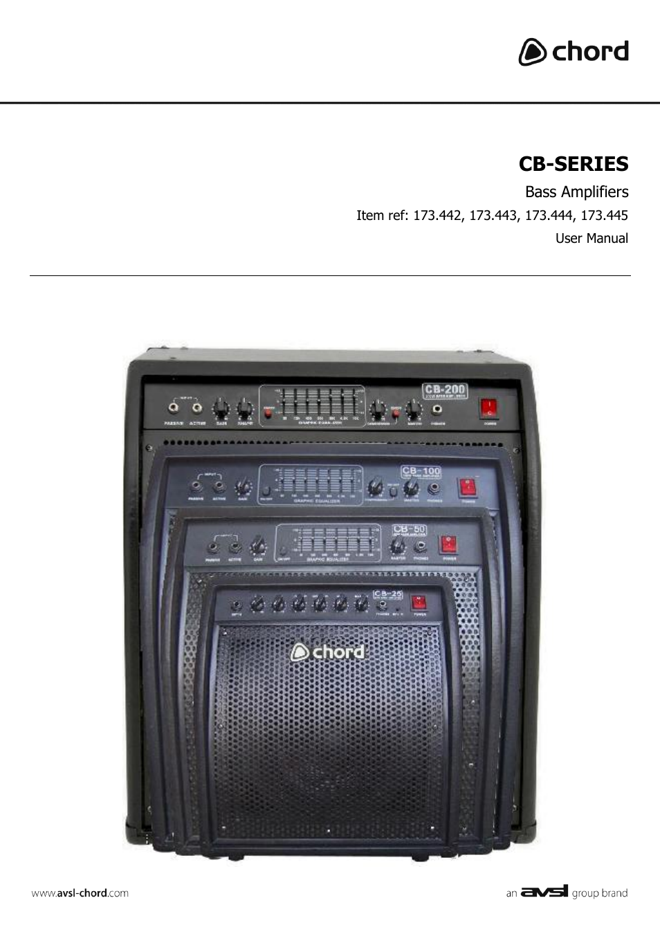 AVSL 173.442-173.445 CB-SERIES User Manual | 4 pages