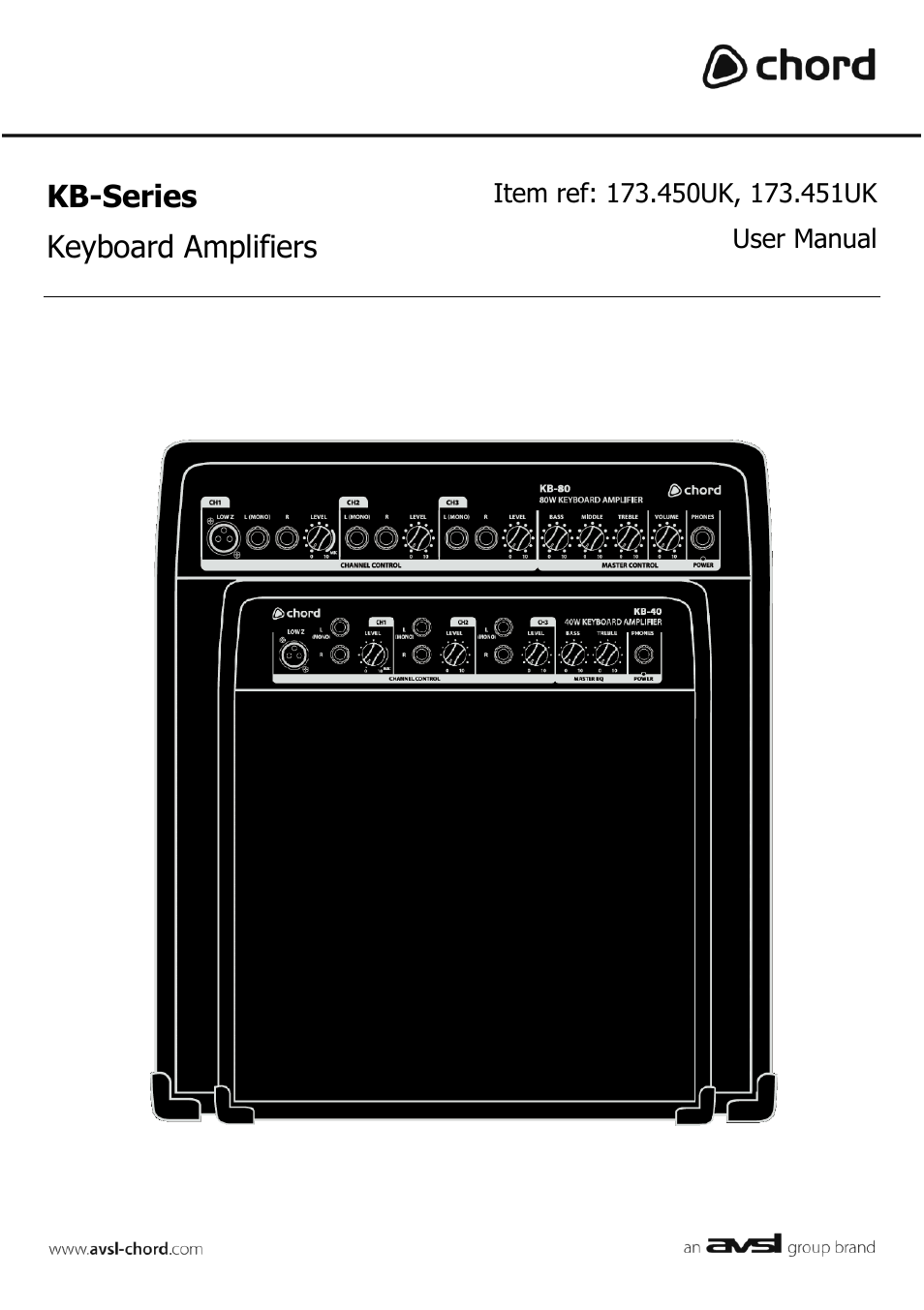 AVSL 173.451 KB-Series User Manual | 5 pages