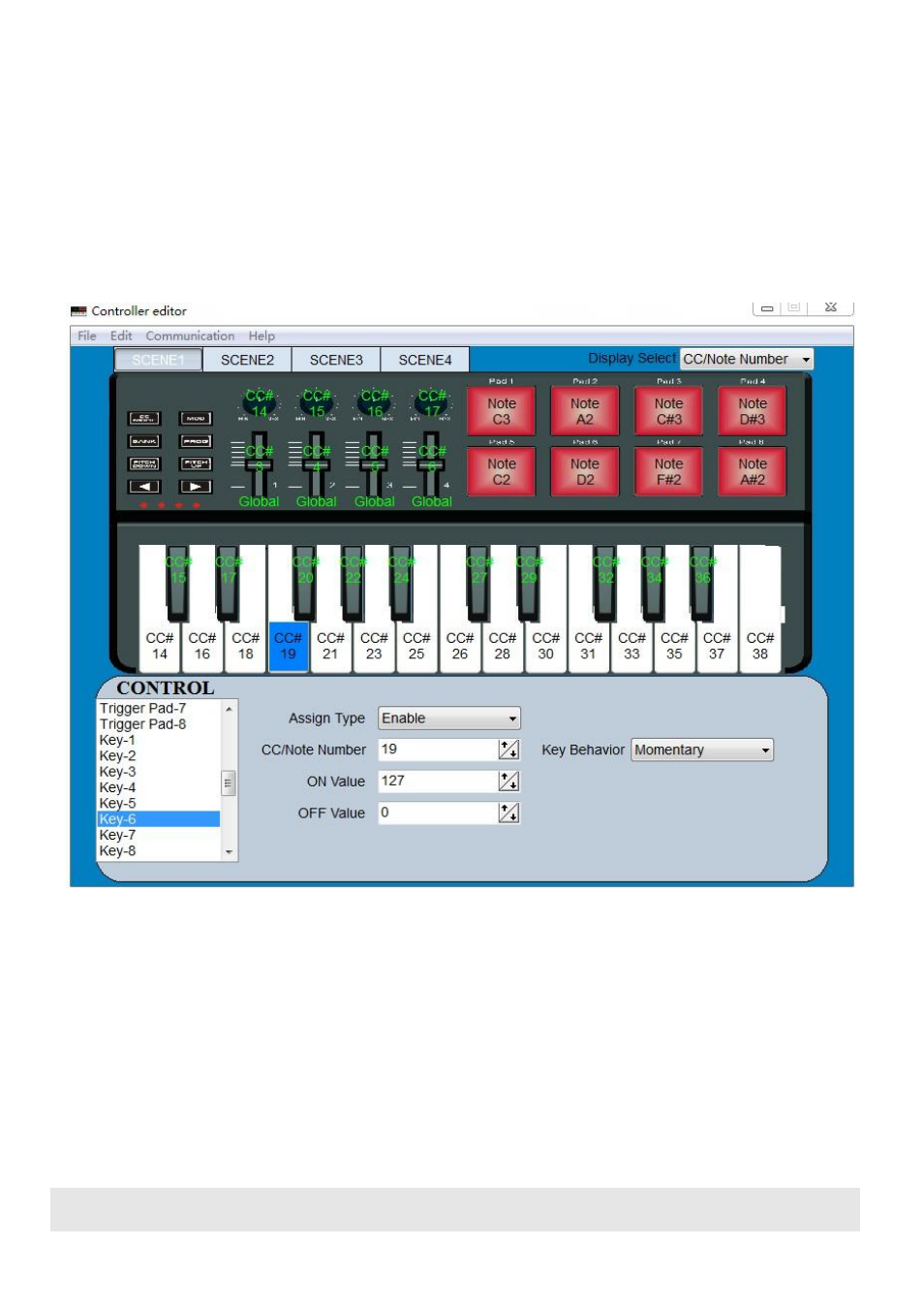 Keyboard operation in edit mode | AVSL 169.010 Chord Micro MU Controller User Manual | Page 13 / 14