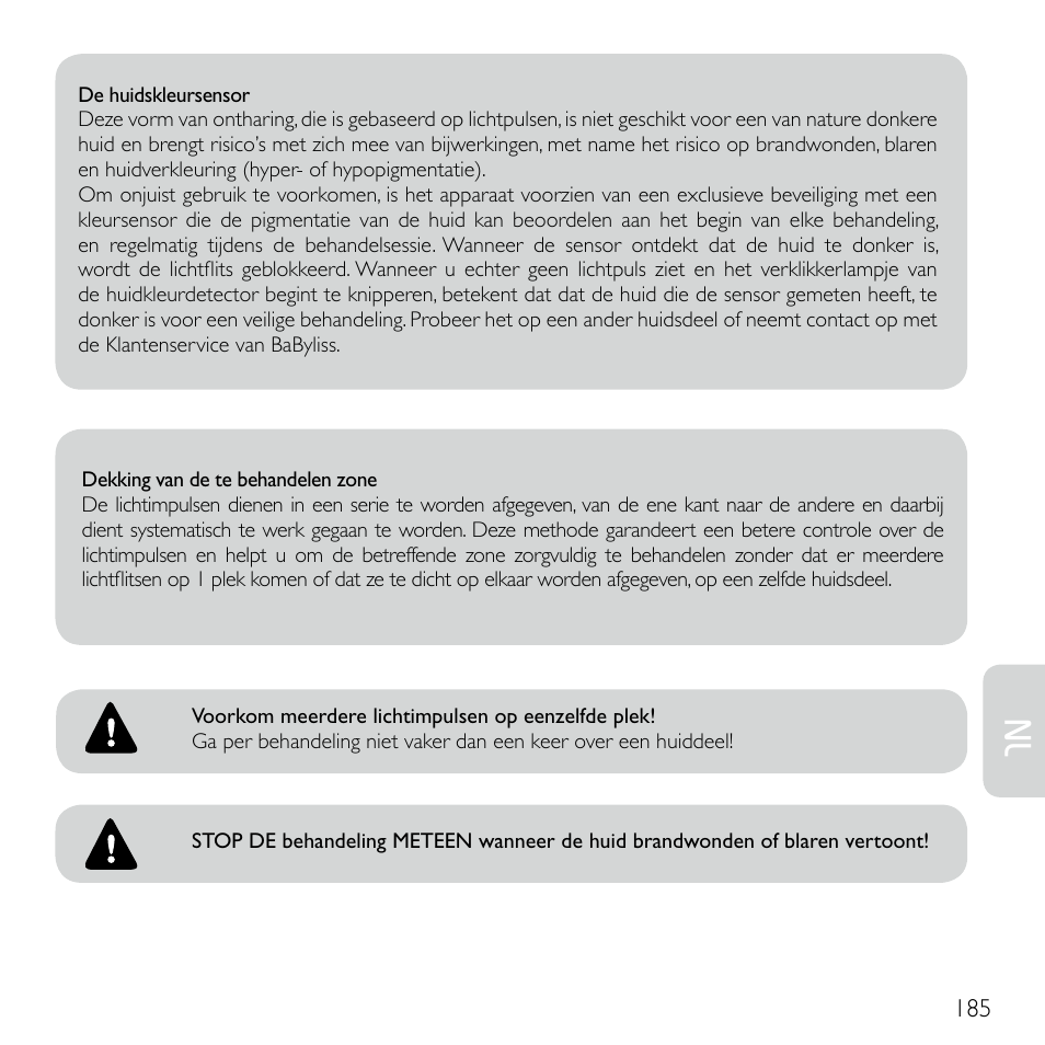 Babyliss G920E Homelight Face & Body User Manual | Page 183 / 224