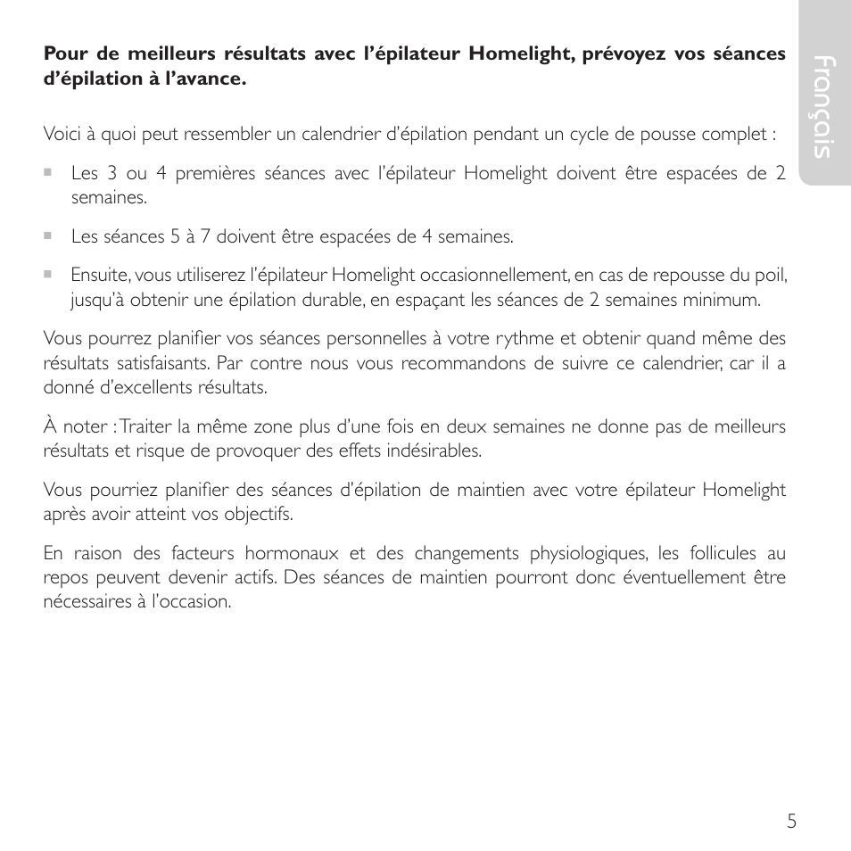 Français | Babyliss G910E Homelight User Manual | Page 3 / 120