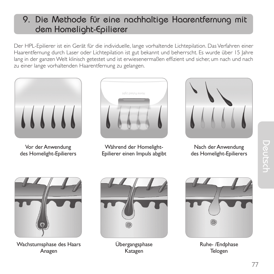 Deutsch | Babyliss G910E Homelight User Manual | Page 75 / 120