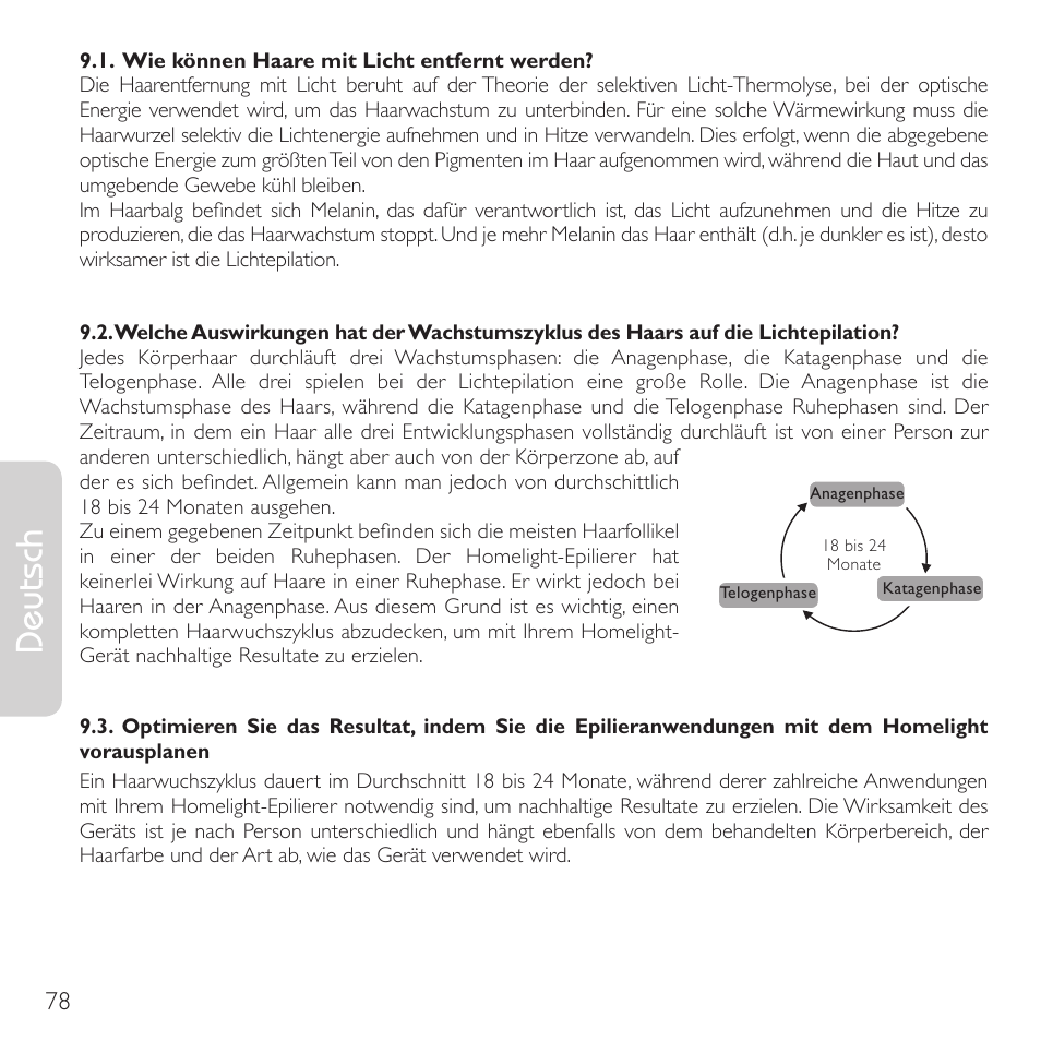 Deutsch | Babyliss G910E Homelight User Manual | Page 76 / 120