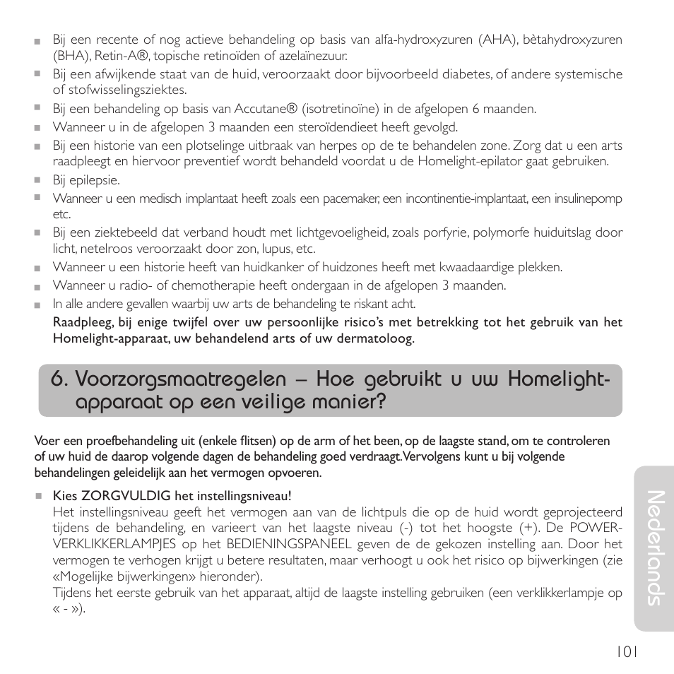 Nederlands | Babyliss G910E Homelight User Manual | Page 99 / 120